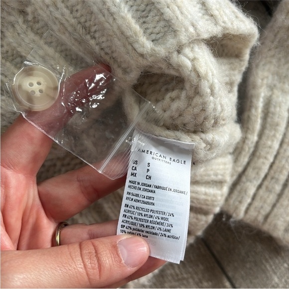American Eagle Size Small Striped Cardigan Sweater. - Picture 7 of 7